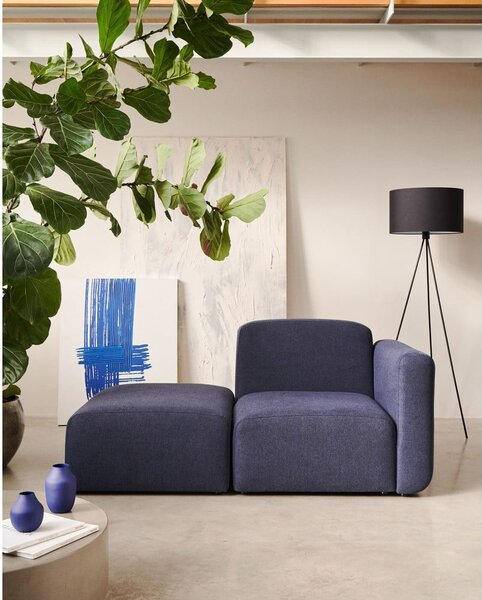 Ciemnoniebieski szezlong Neom – Kave Home