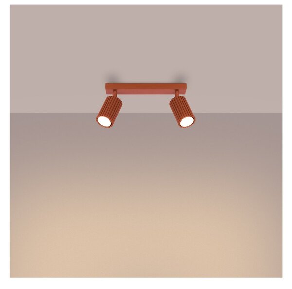 Ceglasta lampa punktowa 6,5x30 cm Gleam – Sollux