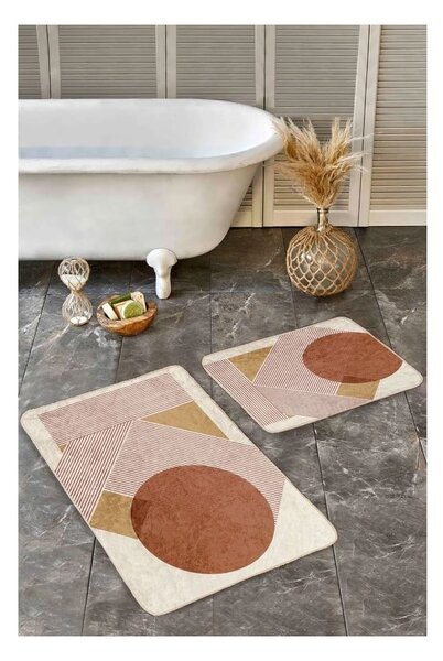 Aksamitne dywaniki łazienkowe zestaw 2 szt. 60x100 cm – Mila Home