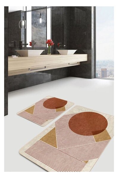 Aksamitne dywaniki łazienkowe zestaw 2 szt. 60x100 cm – Mila Home