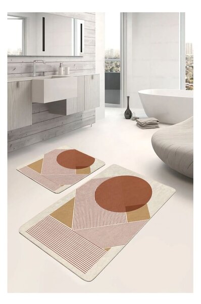 Aksamitne dywaniki łazienkowe zestaw 2 szt. 60x100 cm – Mila Home