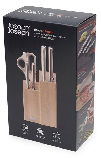 Zestaw noży ze stojakiem ze stali nierdzewnej 5 szt. Elevate Fusion – Joseph Joseph