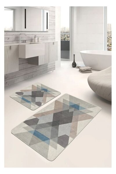 Aksamitne dywaniki łazienkowe zestaw 2 szt. 60x100 cm – Mila Home