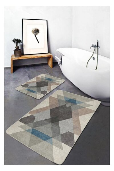 Aksamitne dywaniki łazienkowe zestaw 2 szt. 60x100 cm – Mila Home