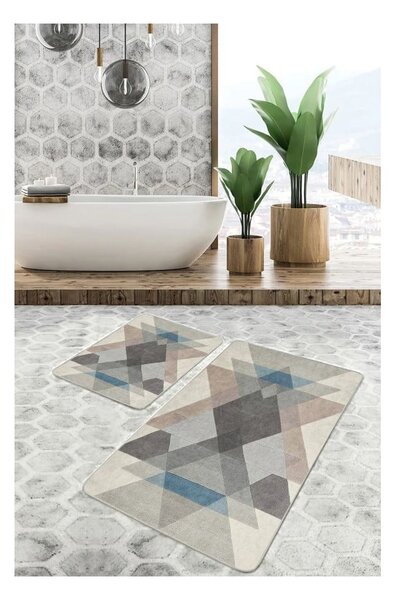 Aksamitne dywaniki łazienkowe zestaw 2 szt. 60x100 cm – Mila Home