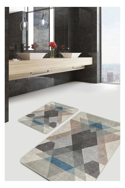 Aksamitne dywaniki łazienkowe zestaw 2 szt. 60x100 cm – Mila Home