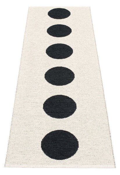 Czarno-biały chodnik odpowiedni na zewnątrz 70x225 cm Vera Black – Pappelina