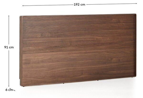 Brązowy zagłówek 192x91 cm Norlen – Kave Home