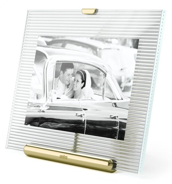 Szklana ramka stojąca w kolorze złota 16x20 cm Flute – Umbra