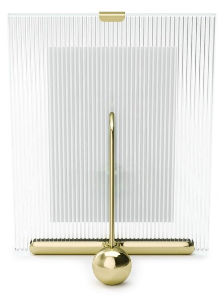 Szklana ramka stojąca w kolorze złota 16x20 cm Flute – Umbra