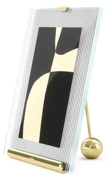 Szklana ramka stojąca w kolorze złota 16x20 cm Flute – Umbra