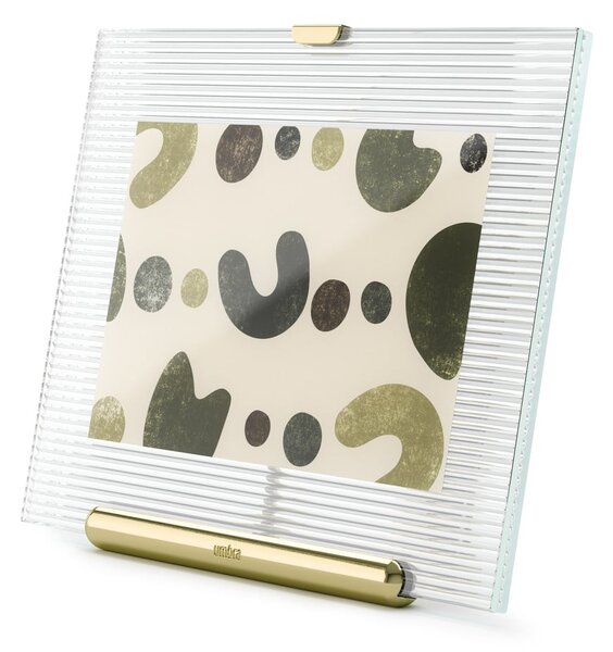 Szklana ramka stojąca w kolorze złota 16x20 cm Flute – Umbra