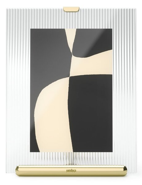 Szklana ramka stojąca w kolorze złota 16x20 cm Flute – Umbra