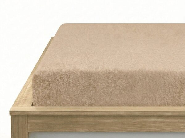 Frotte prześcieradło EXCLUSIVE beżowe 90 x 200 cm