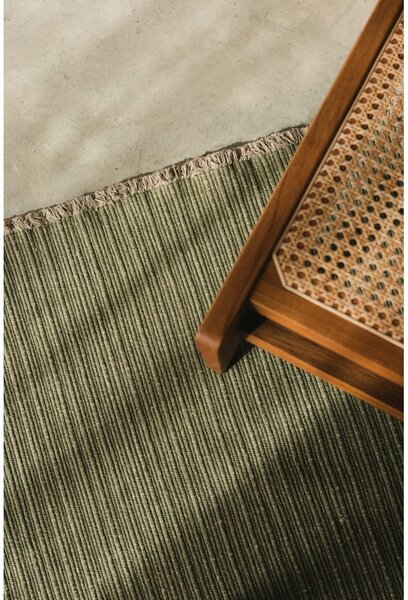 Bawełniany dywan tkany ręcznie w kolorze khaki 140x200 cm Handloom – Lorena Canals