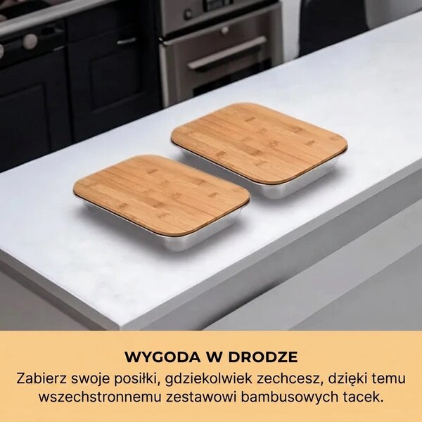 Chopstar™ Tablica Do Krojenia Z Bambusa Z Szufladami