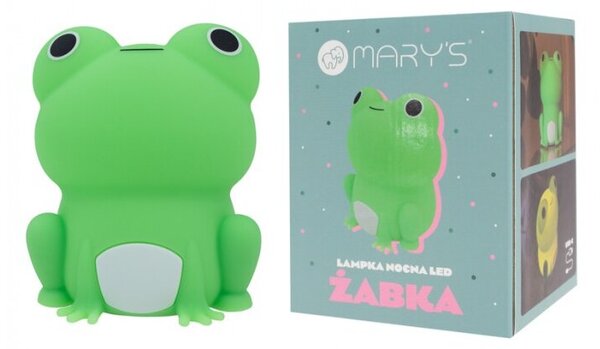 Lampka nocna dla dzieci bezprzewodowa zielona żabka LED 2.1W Mary's