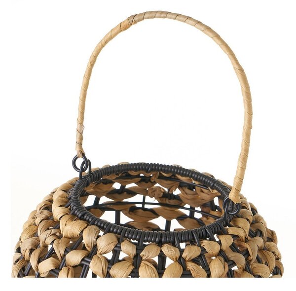 Czarno-naturalna lampa stołowa (wys. 30 cm) – Casa Selección