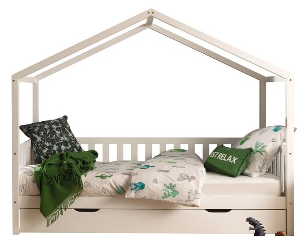 Biała szuflada pod łóżko dziecięce 90x200 cm Dallas – Vipack