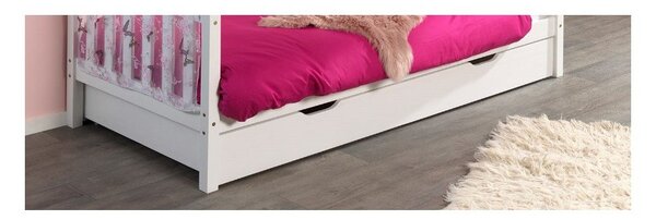 Biała szuflada pod łóżko dziecięce 90x200 cm Dallas – Vipack