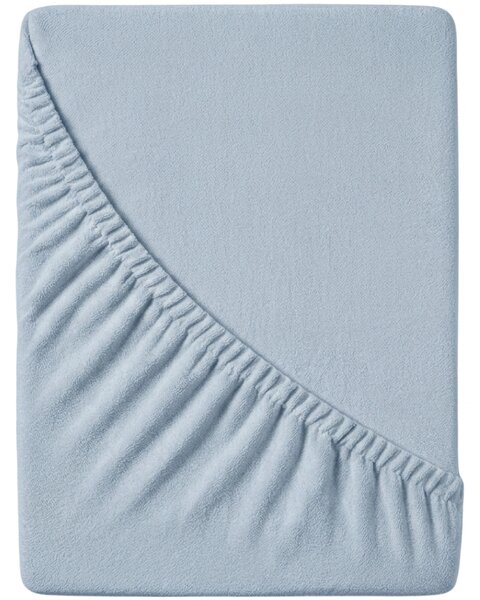 Prześcieradło frotte EXCLUSIVE jasnoniebieskie 90 x 200 cm