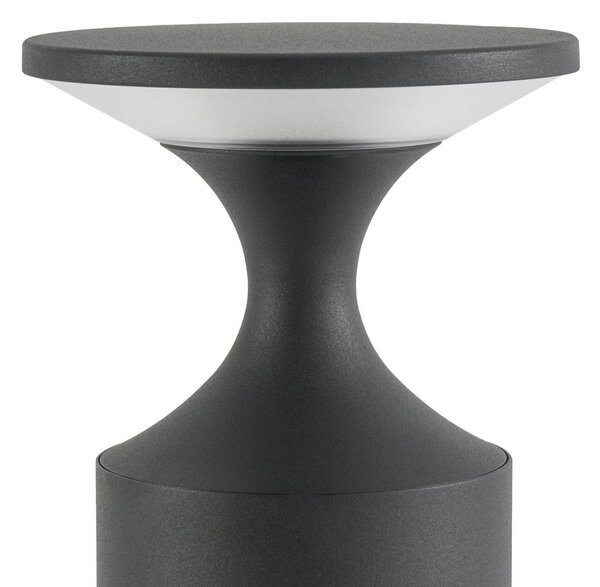 Słupek oświetleniowy LED Lucande Navor, wysokość 50 cm, czarna, IP65 Navor, czarny, aluminium, nowoczesny