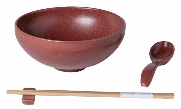 Bordowa kamionkowa miska na ramen 970 ml Pacifica – Casafina