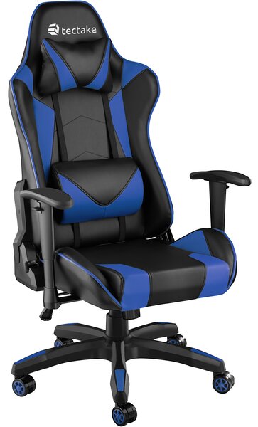 Tectake 403208 fotel biurowy musou - czarny/niebieski