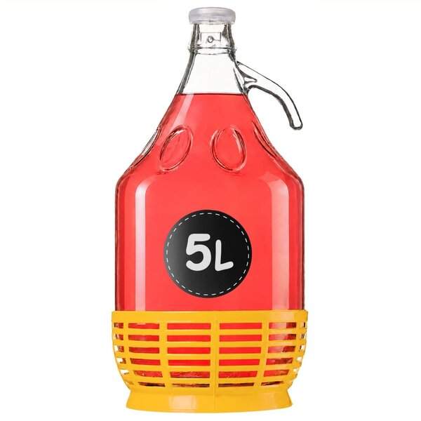 Gąsior Balon na wino z korkiem Orto 5L