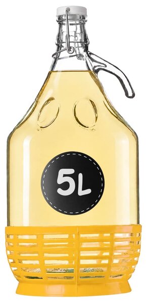 Gąsior Balon na wino z korkiem mechanicznym Orto 5L