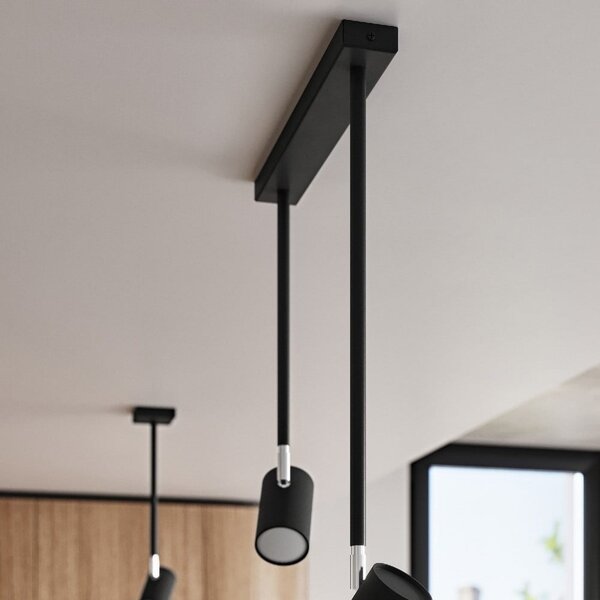 Czarna lampa punktowa 6x10 cm Jones – Sollux