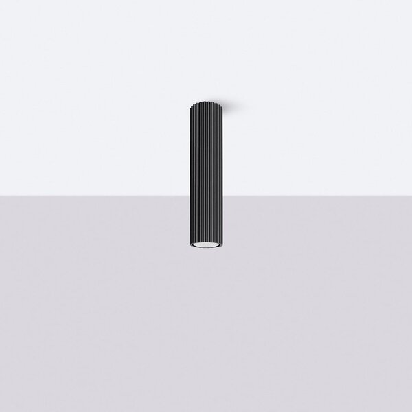 Czarna lampa punktowa Gleam – Sollux