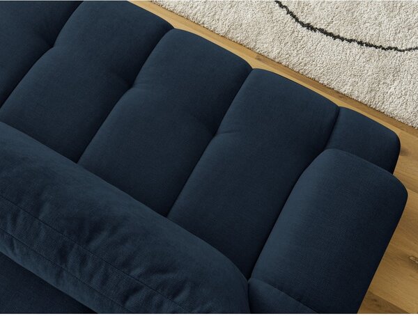 Ciemnoniebieska rozkładana/ze schowkiem sofa 251 cm Fuji – Bobochic Paris