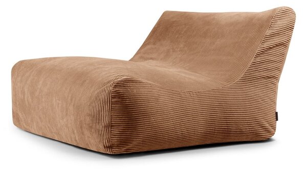 Brązowy sztruksowy worek do siedzenia Sofa Lounge – SLOWDOWN