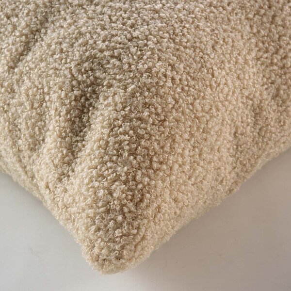 Poduszka dekoracyjna z materiału bouclé 45x45 cm Wooly – douceur d'intérieur