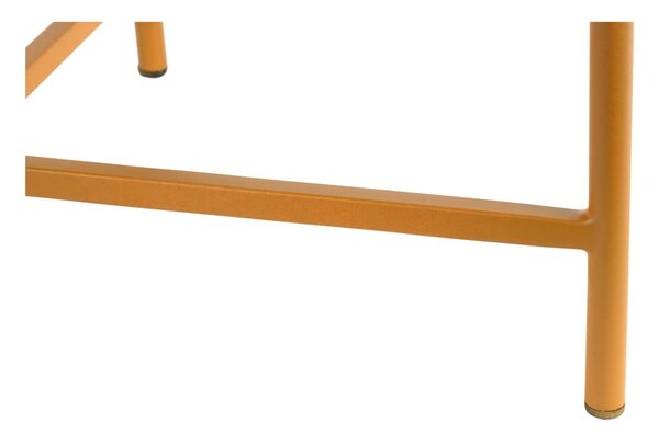Metalowy okrągły stolik w kolorze ochry ø 50 cm Meseta – Leitmotiv