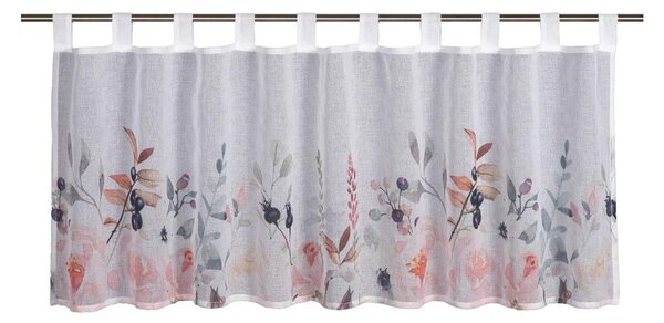 Biała firanka 135x45 cm Floral – Sehlbach