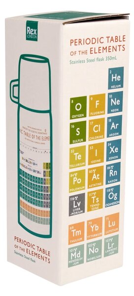 Kremowy termos dla dzieci 350 ml Periodic Table – Rex London