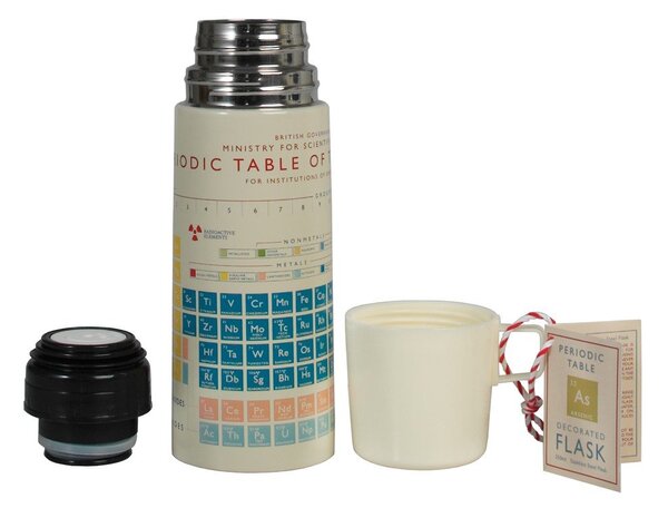 Kremowy termos dla dzieci 350 ml Periodic Table – Rex London