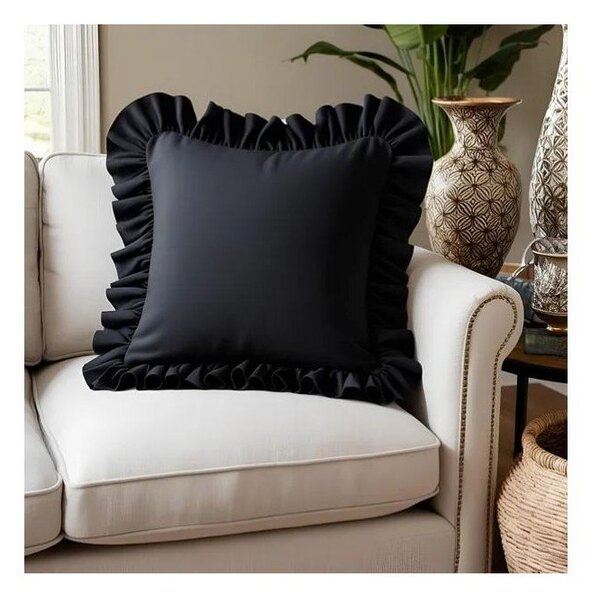 Poszewka na poduszkę z mieszanki bawełny 40x40 cm Ruffled – Mila Home