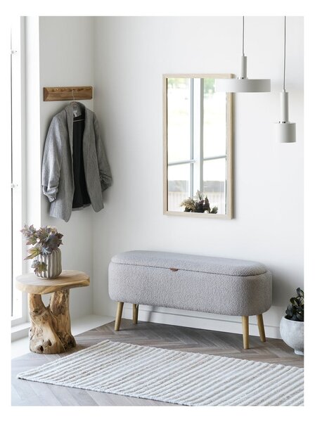 Wieszak ścienny z litego drewna dębowego w naturalnym kolorze 50 cm Barco – House Nordic