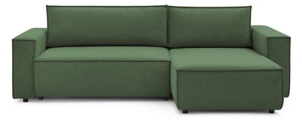 Zielony rozkładany narożnik (strona zmienna) Nihad – Bobochic Paris