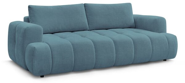 Niebieska rozkładana/ze schowkiem sofa 251 cm Fuji – Bobochic Paris