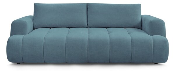 Niebieska rozkładana/ze schowkiem sofa 251 cm Fuji – Bobochic Paris
