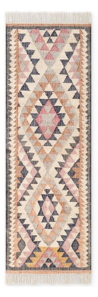 Szary chodnik z juty tkany ręcznie 80x200 cm Roya Parsa – Elle Decoration