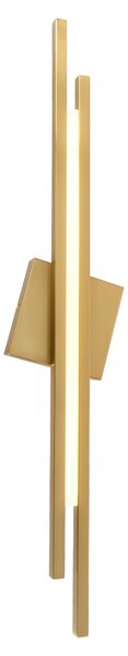 Vector Duo - kinkiet 80 cm liniowy LED 12W nowoczesny złoty