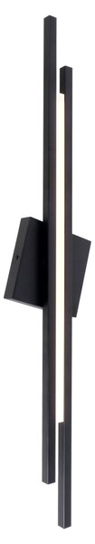 Vector Duo - kinkiet 80 cm liniowy LED 12W nowoczesny czarny
