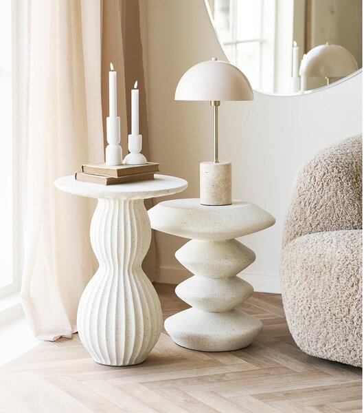Kamienny okrągły stolik ø 40 cm Newtown – House Nordic