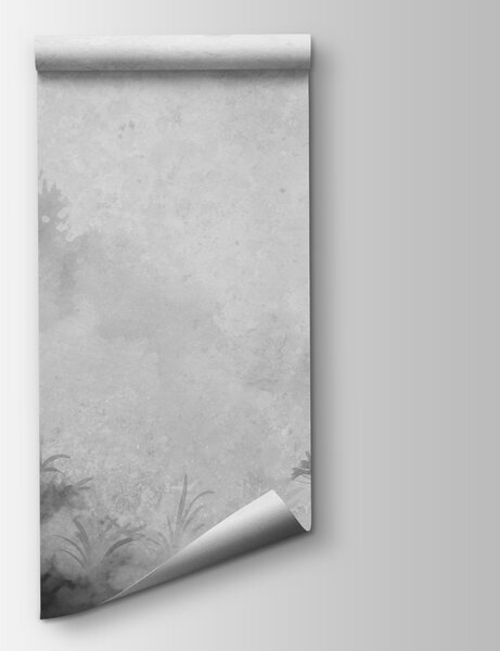 Fototapeta Czarno-biały obraz drzew i krzewów, Fototapety Natura, Popularne Fototapety, w08862v1 - Tapeko.pl