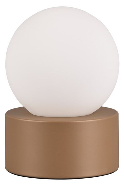 Biało-brązowa lampa stołowa (wys. 17 cm) Countess – Reality